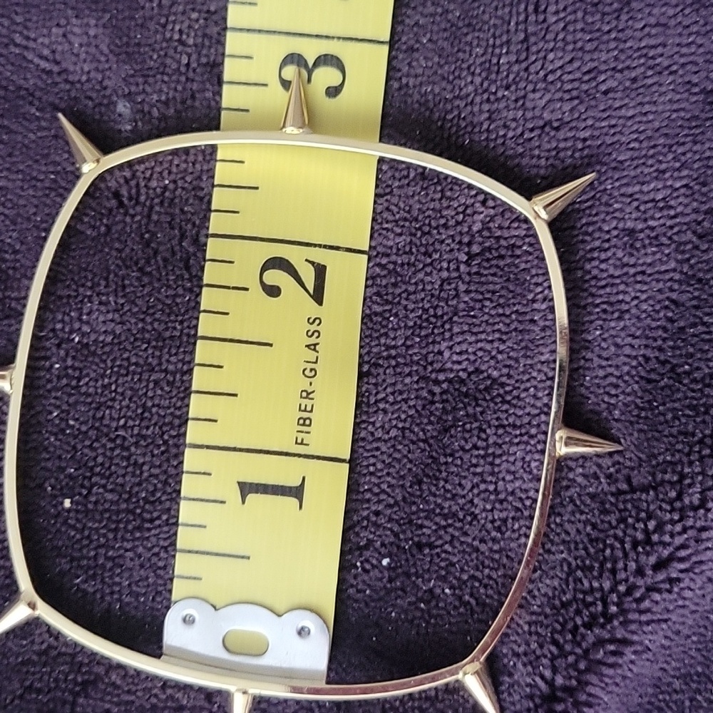 NEW Set  of 2 Goldtone Spike Bangle Bracelets - Picture 6 of 6